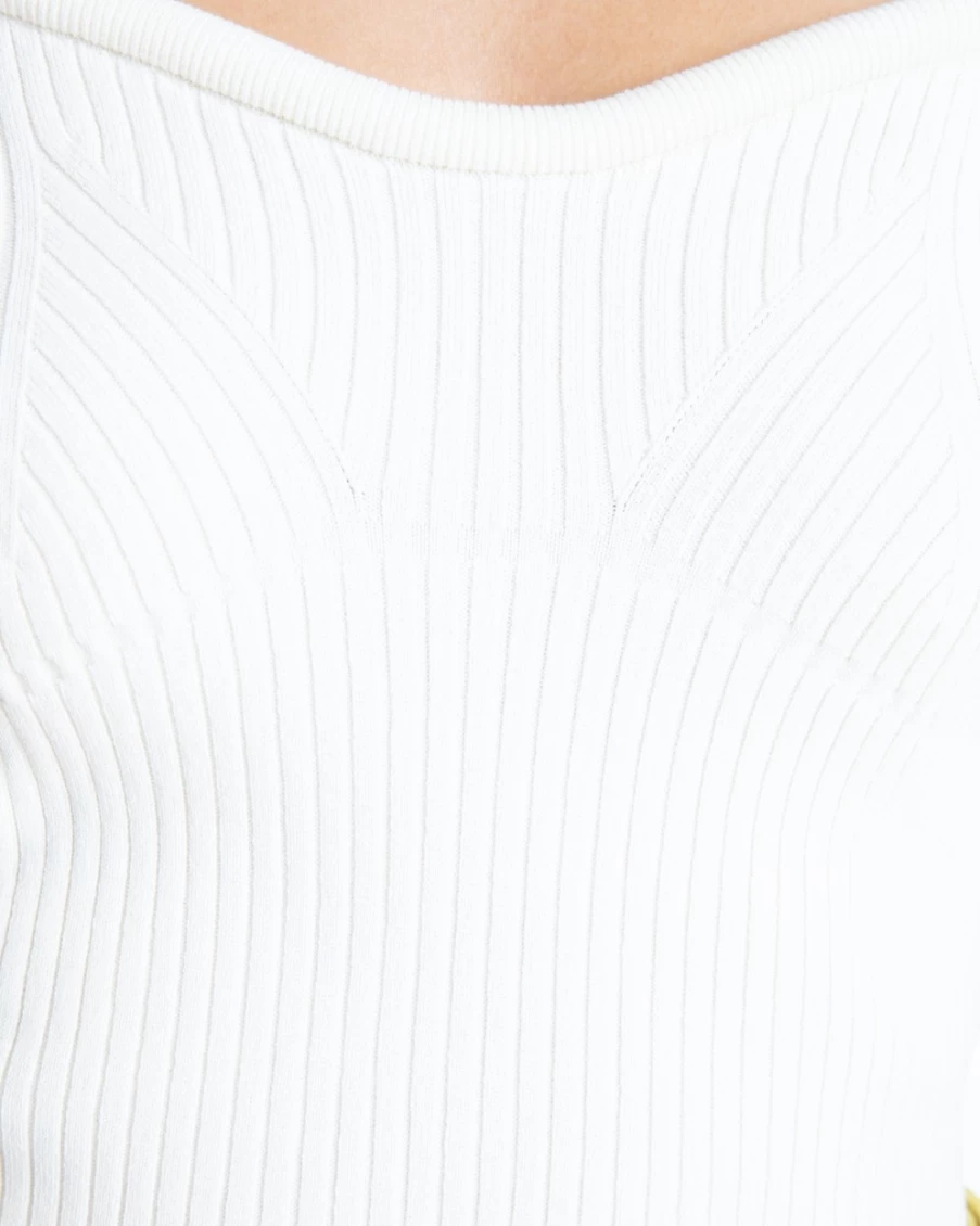 Tanya Taylor Women's Chalk Janie Knit Top