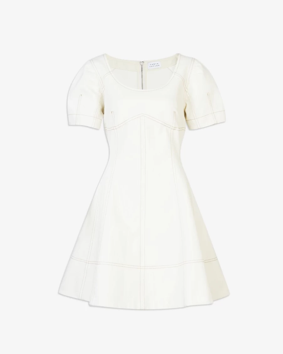 Tanya Taylor Women's Mia Dress in Chalk - Elegant Feminine Style