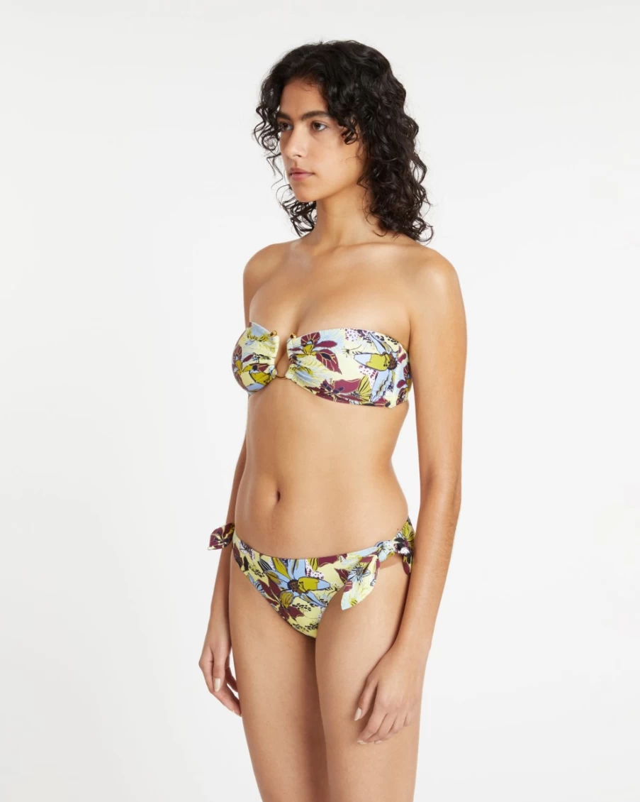 Tanya Taylor Women's Laura Bikini Top in Zest Multi Color | Stylish Swimwear