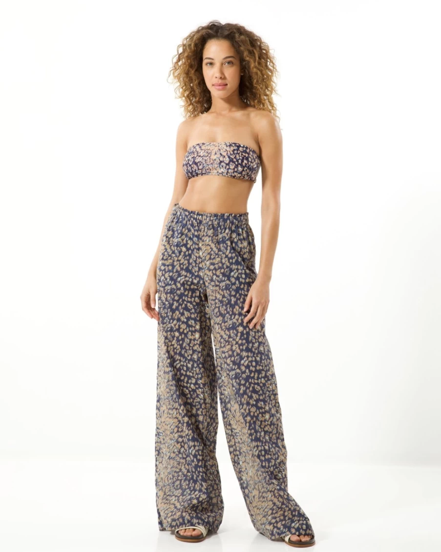 "Tanya Taylor Women's Ralia Pant in Maritime Blue Multi | Stylish & Comfortable"