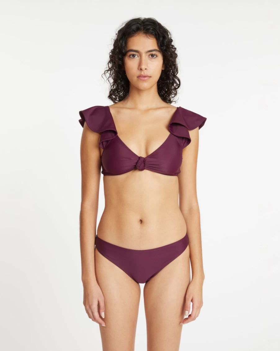 Tanya Taylor Women's Midnight Plum Orelia Bikini Bottom