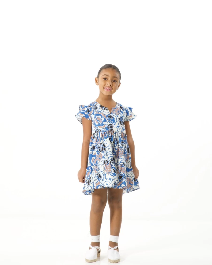 Tanya Taylor Women's Mini Marisol Dress in Marina Multi Floral Print