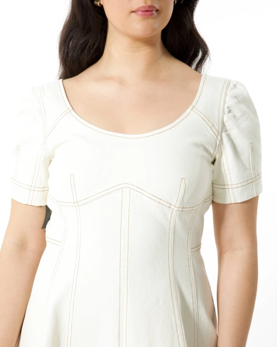 Tanya Taylor Women's Mia Dress in Chalk - Elegant Feminine Style