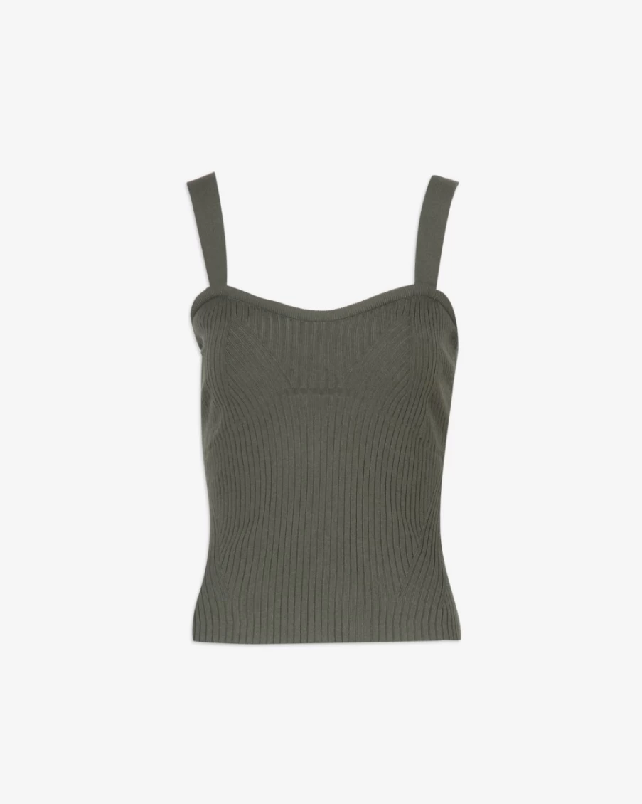 Tanya Taylor Women's Olive Janie Knit Top