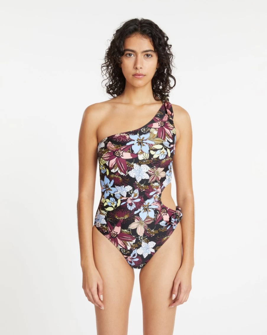 Tanya Taylor Women's Black Multi Oksanda One-Piece Dress