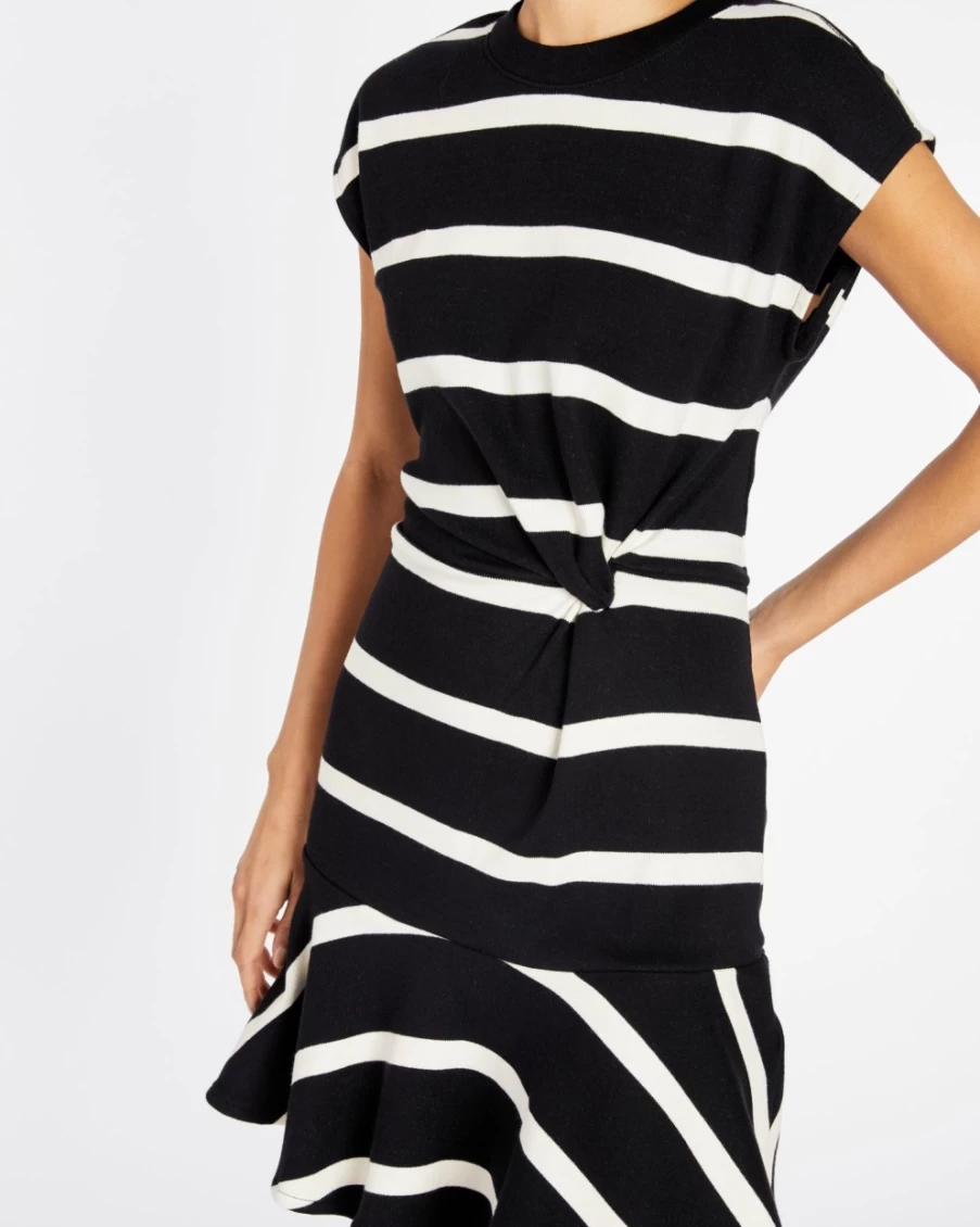 Tanya Taylor Women's Maeve Dress in Black/Cream - Elegant Floral Printed Flowy Maxi Dress