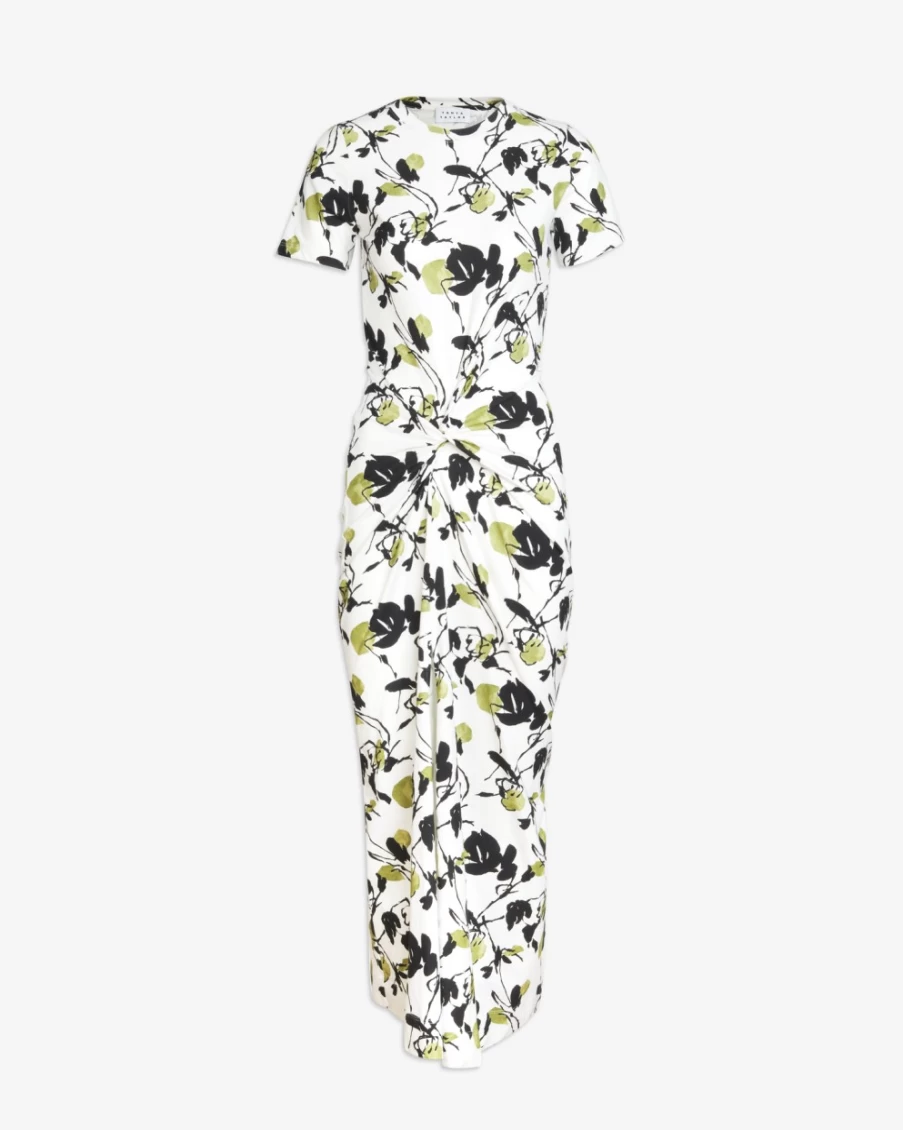Tanya Taylor Women's Ira Dress in Chalk Multi - Floral Printed Summer Dress