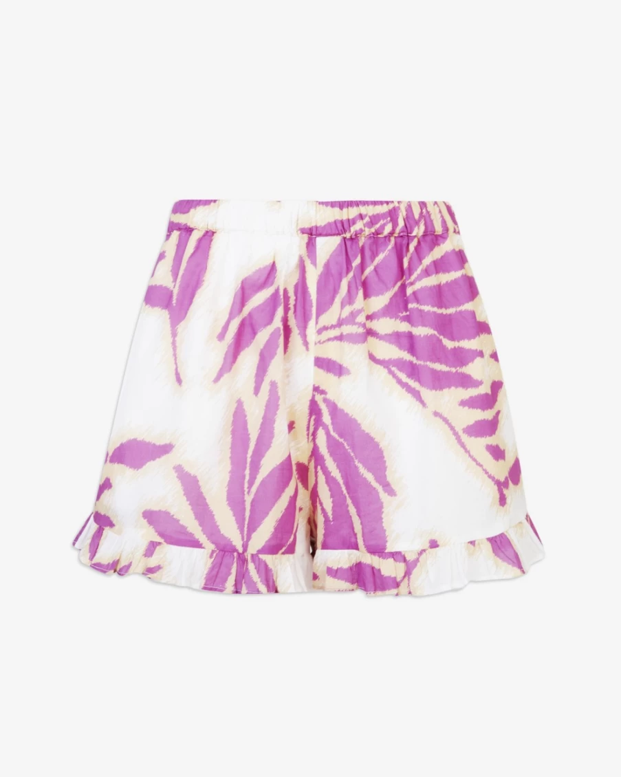 Tanya Taylor Women's Marley Short in Boysenberry Multi Print