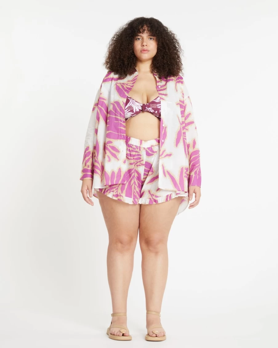 "Tanya Taylor Women's Calandra Top in Boysenberry Multi Print"