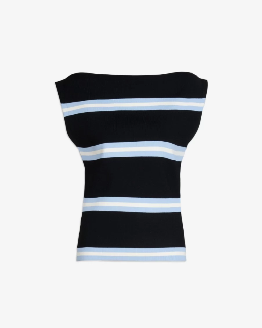 Tanya Taylor Women's Zanita Knit Sweater - Black, Horizon Blue, Chalk Color Options