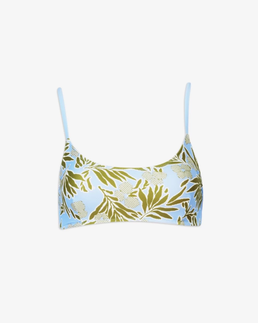 Tanya Taylor Women's Horizon Blue Multi Kaia Bikini Top