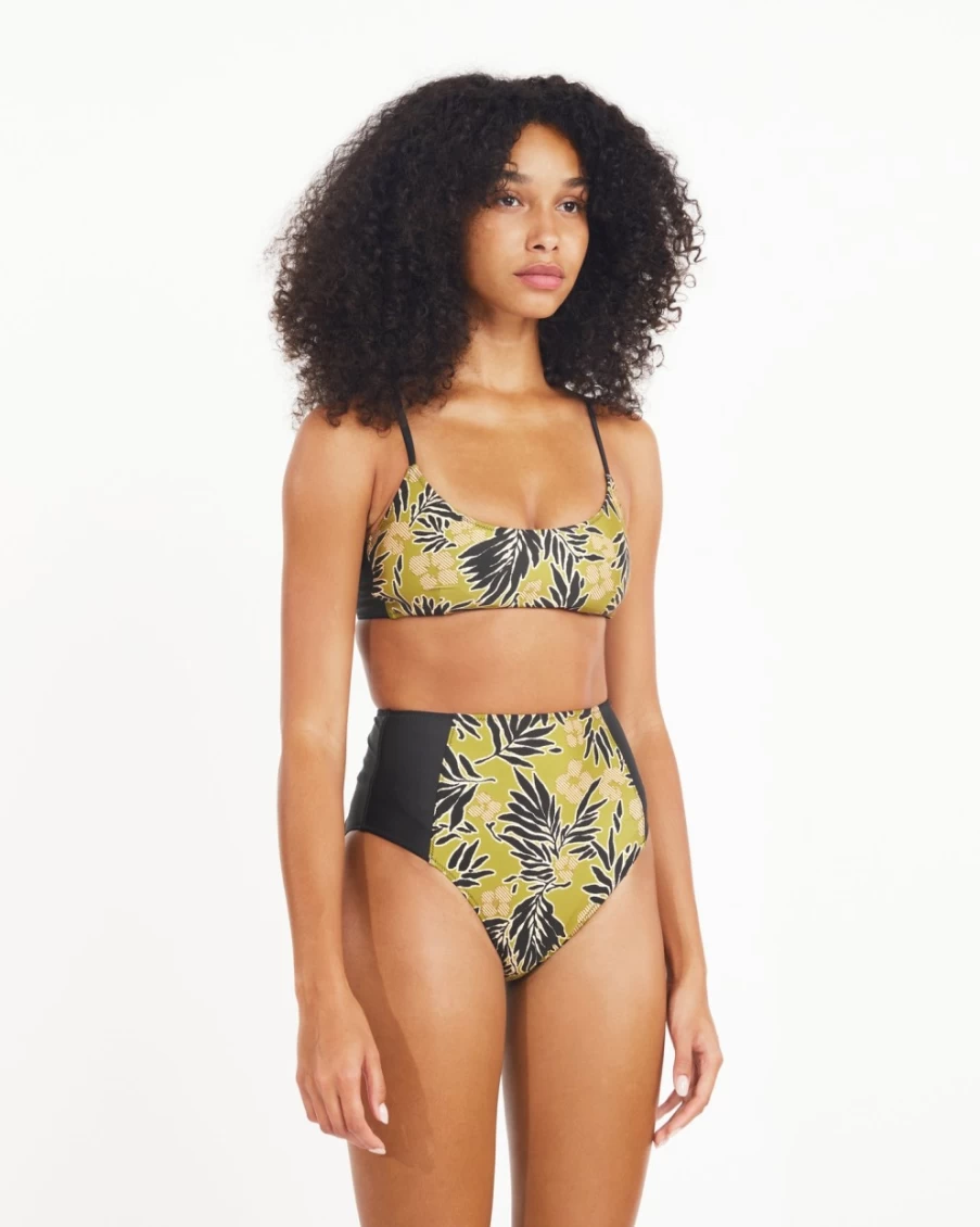 Tanya Taylor Women's Avocado Multi Kaia Bikini Bottom