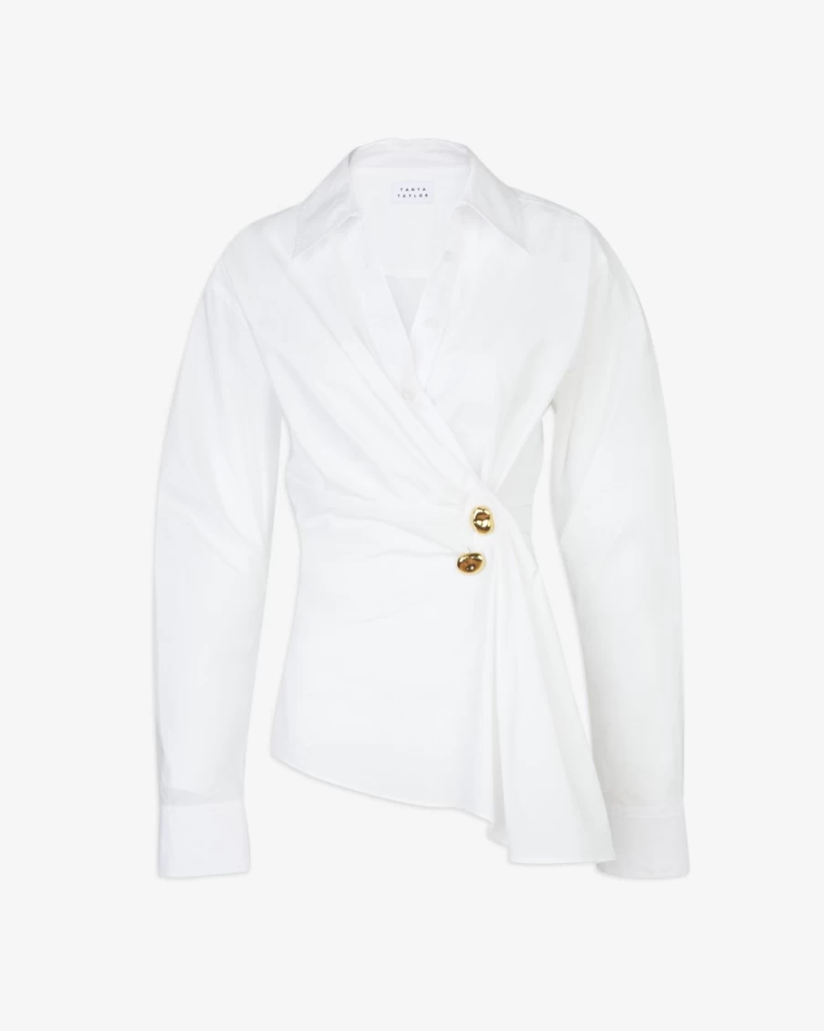 "Tanya Taylor Women's Orla Top in Optic White"
