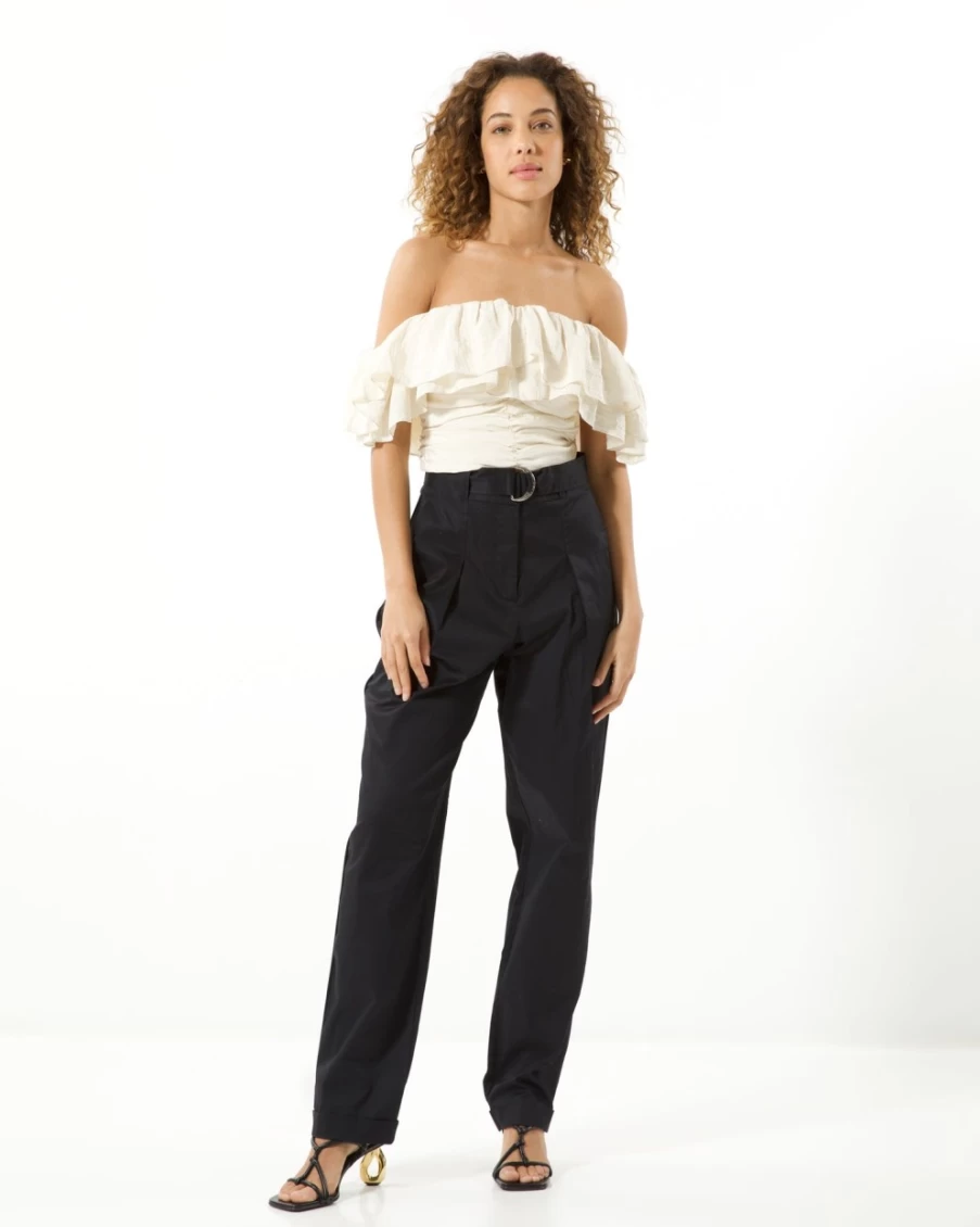 Tanya Taylor Women's Julie Top in Chalk - Elegant Blouse for Women