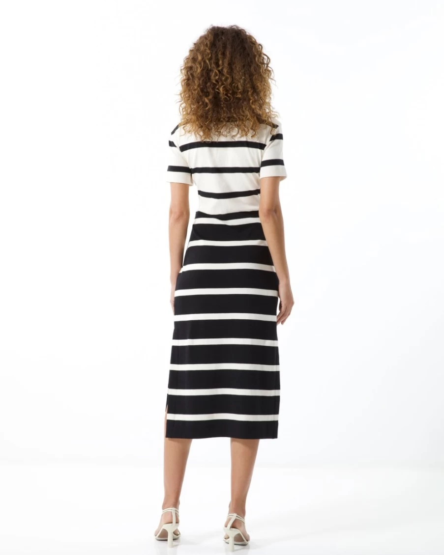Tanya Taylor Women's Willow Dress in Cream & Black - Elegant Floral Printed A-Line Dress