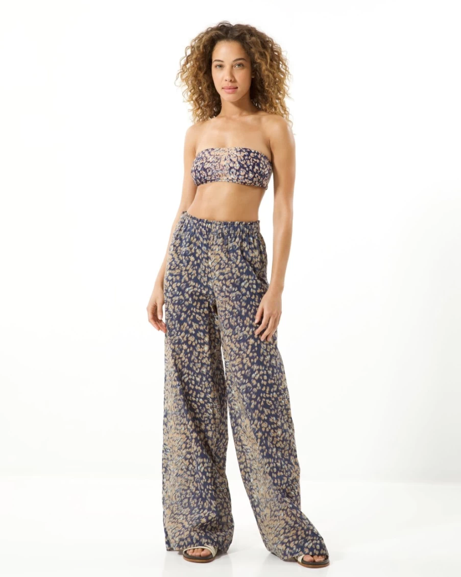 "Tanya Taylor Women's Ralia Pant in Maritime Blue Multi | Stylish & Comfortable"