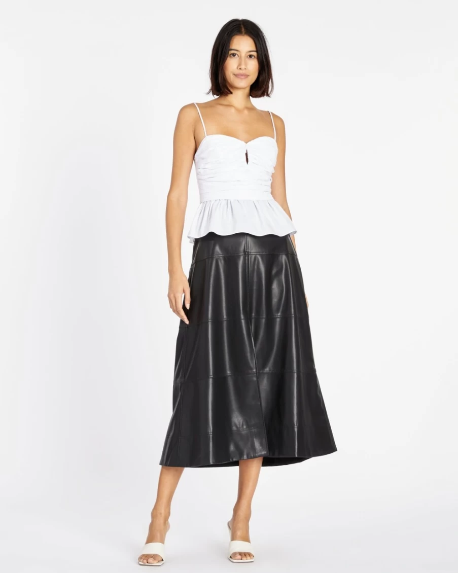 "Tanya Taylor Women's Hayes Top in White | Elegant Blouse for Women"