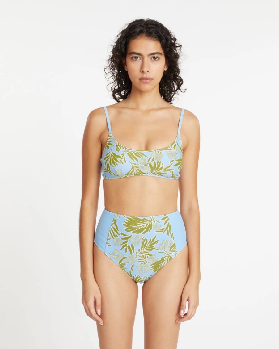 Tanya Taylor Women's Horizon Blue Multi Kaia Bikini Bottom