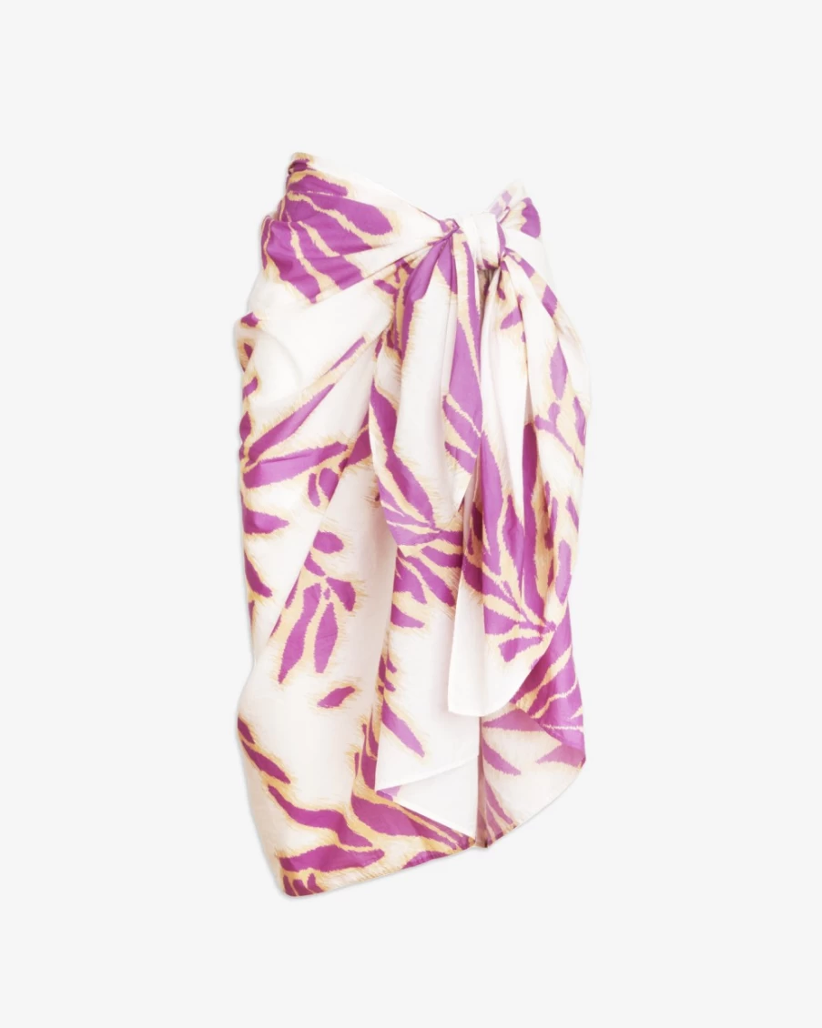 Tanya Taylor Women's Elora Sarong in Boysenberry Multi - Stylish Beach Wrap & Cover-Up