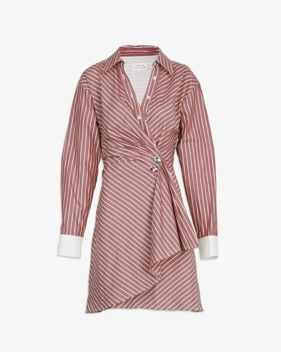 "Tanya Taylor Women's Bronze Winnie Dress – Elegant Party Gown"