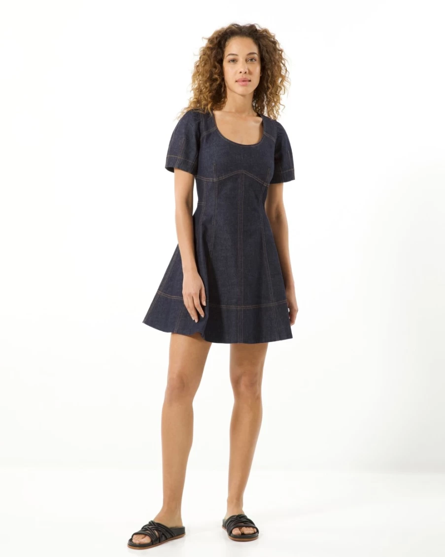 Tanya Taylor Women's Mia Dress in Dark Indigo - Elegant Feminine Style