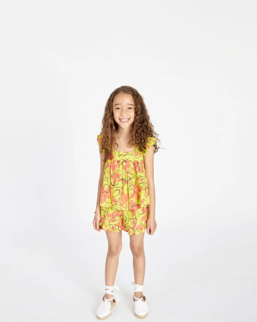 Tanya Taylor Women's Mini Marley Short in Kiwi Multi - Stylish & Comfortable