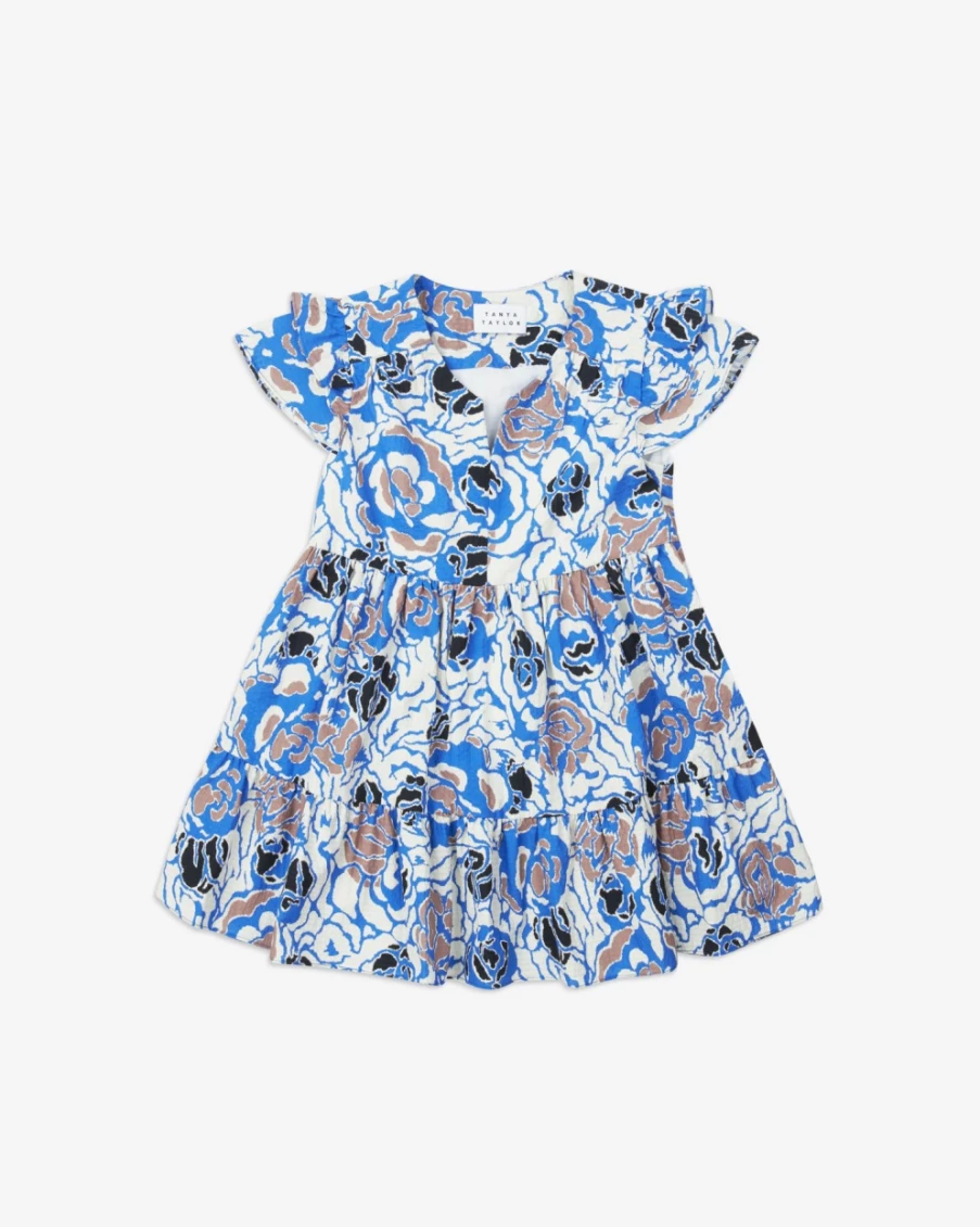 Tanya Taylor Women's Mini Marisol Dress in Marina Multi Floral Print