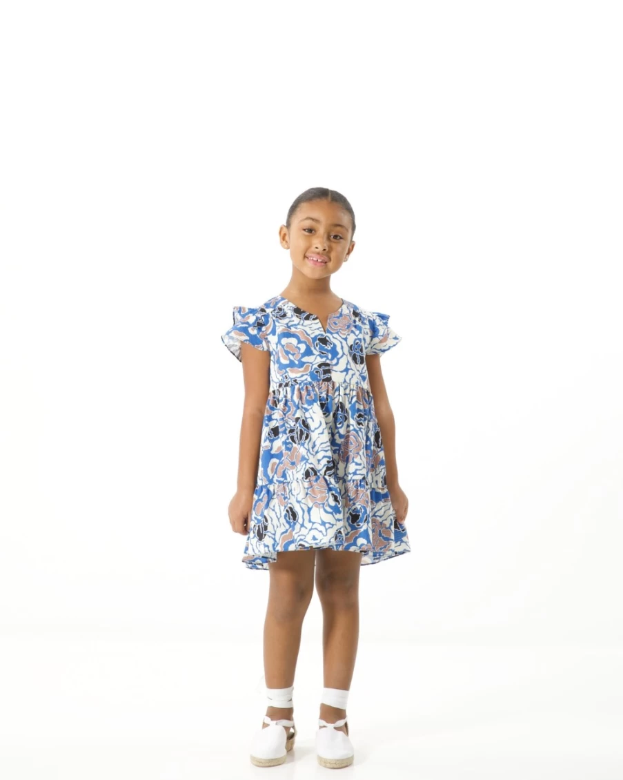 Tanya Taylor Women's Mini Marisol Dress in Marina Multi Floral Print
